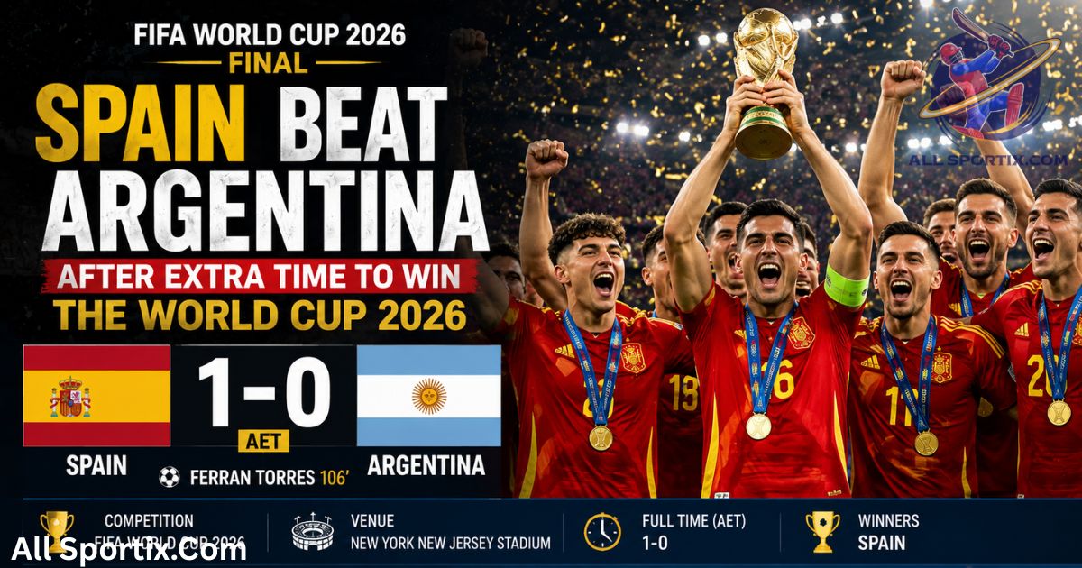 Spain vs Argentina Results: Spain Beat Argentina 1-0 After Extra Time to Win FIFA World Cup 2026