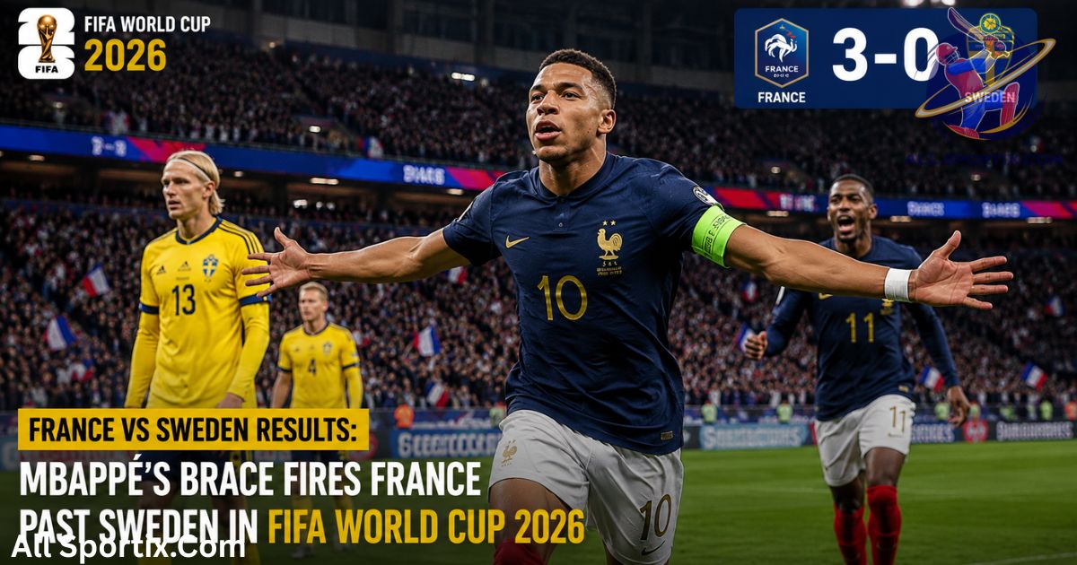 France vs Sweden Result: Mbappé's Brace Fires Les Bleus to 3-0 Win | FIFA World Cup 2026